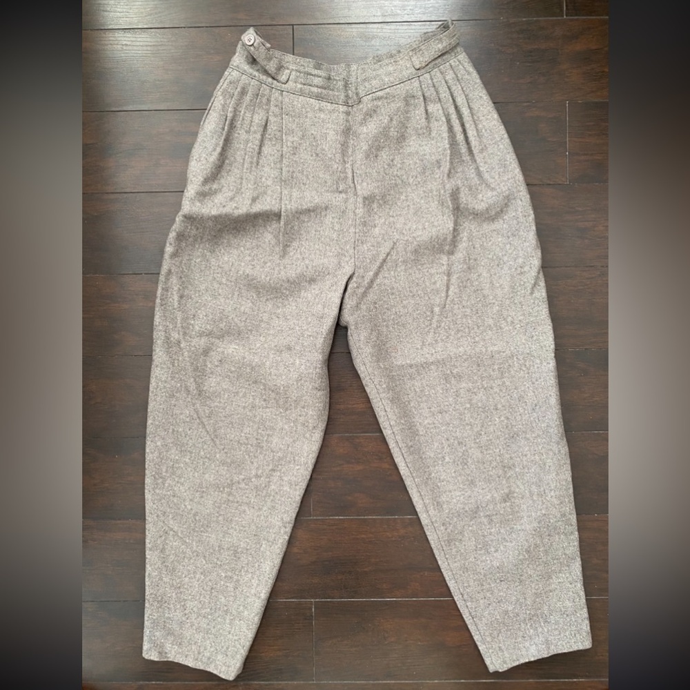Paradox Gray Dress Pants High-Waisted Tapered
